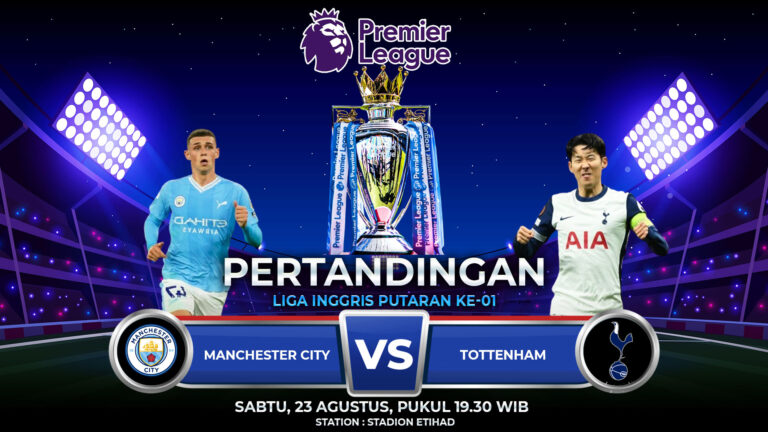Prediksi Manchester City vs Tottenham 23 Agustus 2025