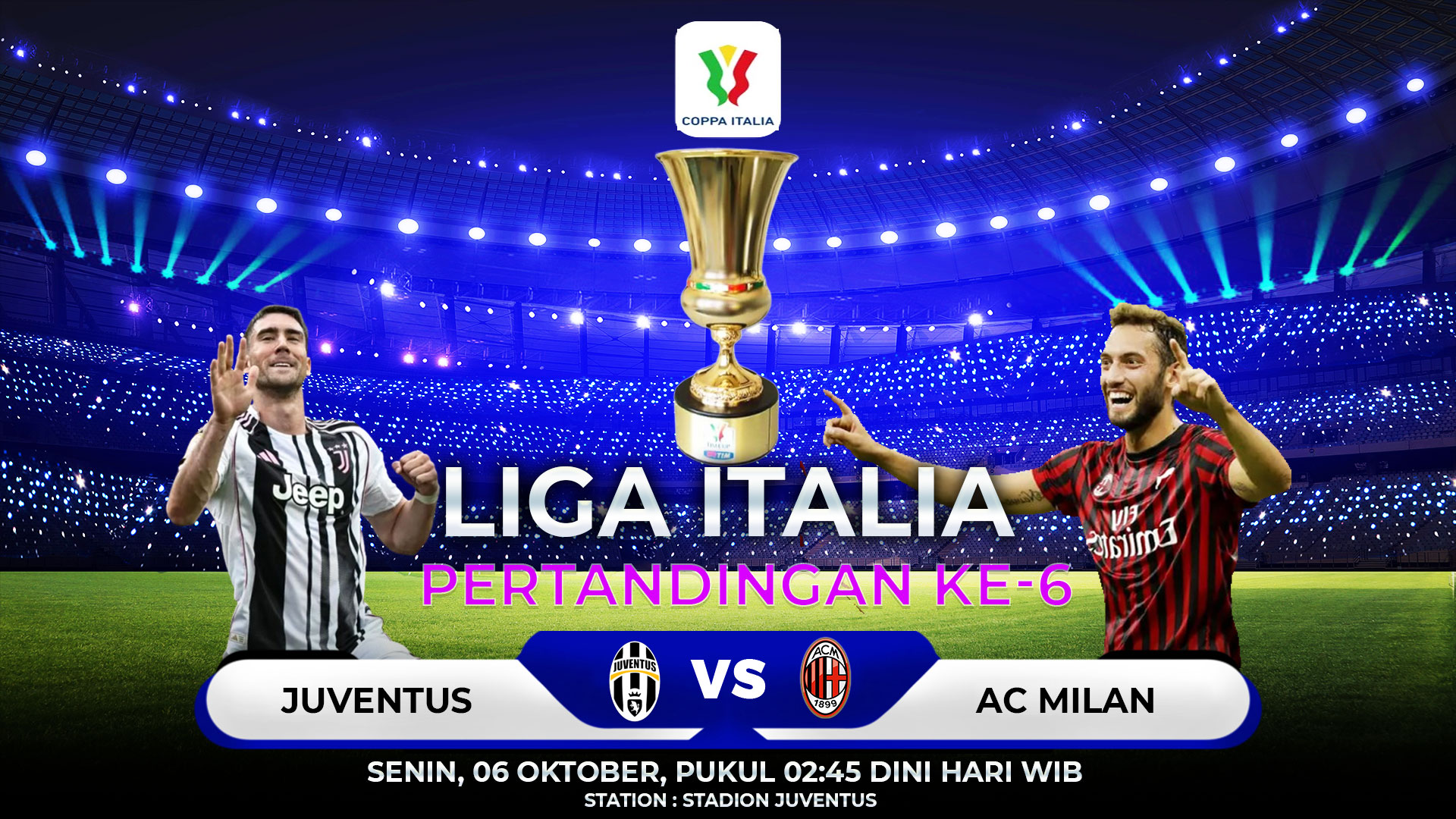 Prediksi Juventus vs AC Milan 06 Oktober 2025: Duel Panas Penentu Arah Scudetto