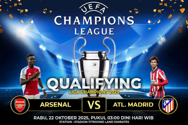 Prediksi Arsenal vs Atl Madrid 22 Oktober 2025: Duel Panas di Emirates Stadium