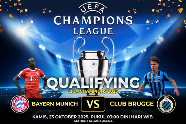 Prediksi Bayern Munchen vs Club Brugge 23 Oktober 2025
