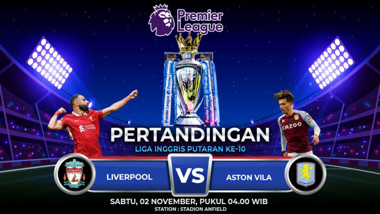 Prediksi Liverpool vs Aston Villa 02 November 2025