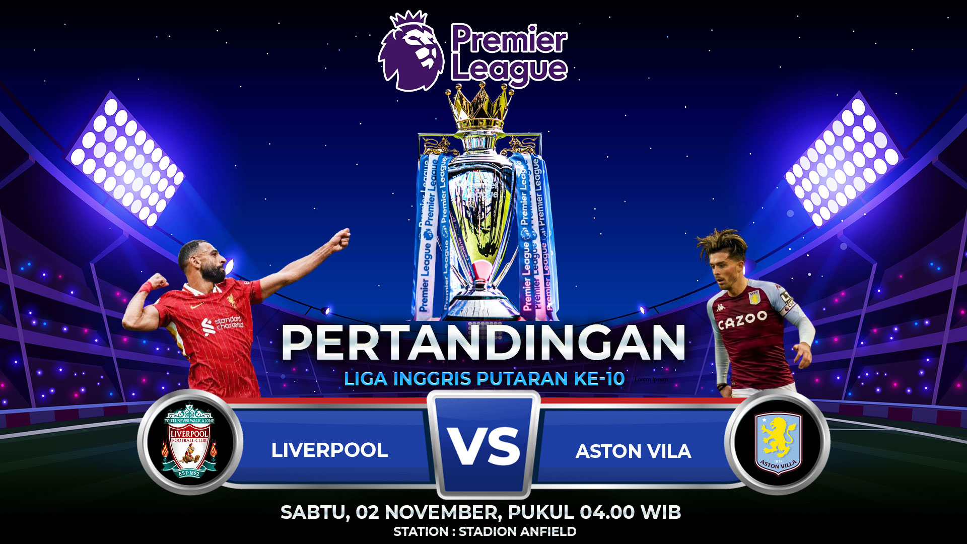 Prediksi Liverpool vs Aston Villa 02 November 2025